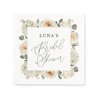 White floral  Napkins