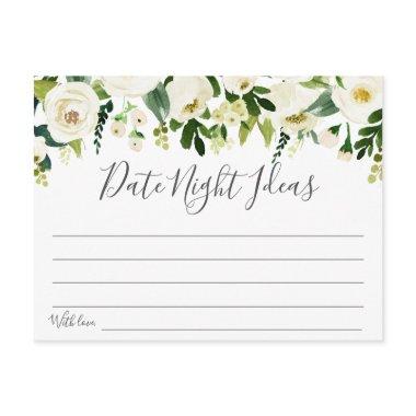 White Flower and Green Date Night Ideas