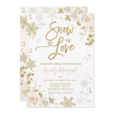 White & Gold Winter  Snow In Love