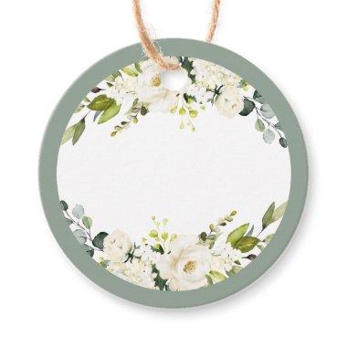 White Gray Green Mimosa Juice Tags for Handwriting