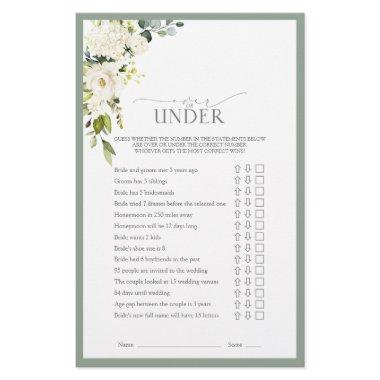 White Gray Green Watercolor  Game