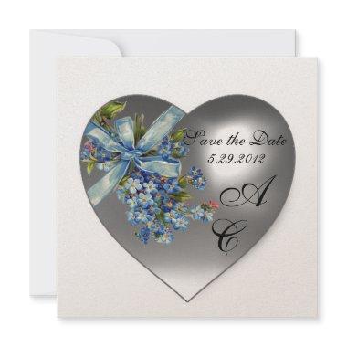 WHITE HEART FORGET ME NOT MONOGRAM Champagne