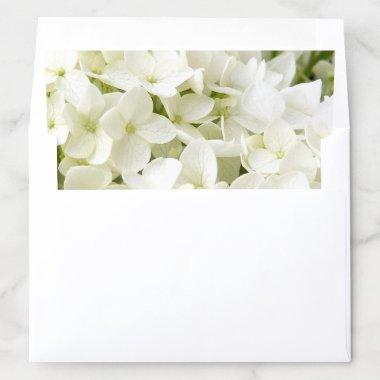 White Hydrangea Envelope Liner