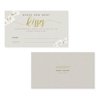 White Orchids Modern Chic How Many Kisses Game Place