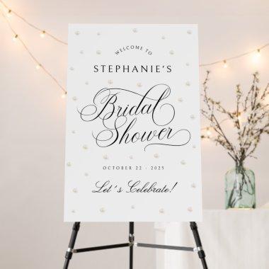 White Pearls  Welcome Sign