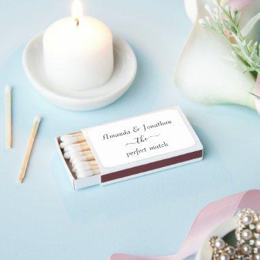 White Personalized Matchboxes | The Perfect Match