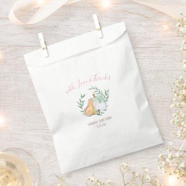 White Pumpkin & Fox Candy Favor Bags