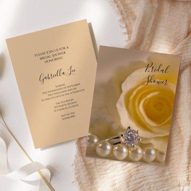 White Rose, Pearls and Ring