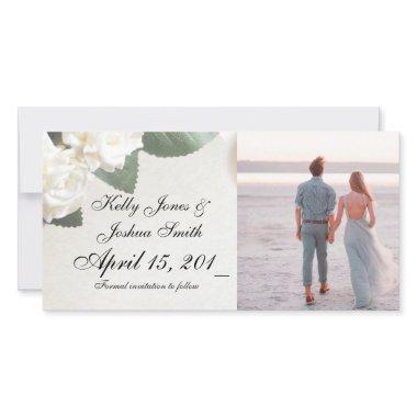 White Roses Engagement Announcement  Template