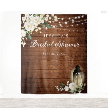 White Roses Lantern Wood  Backdrop