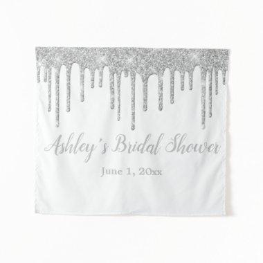 White & Silver  Backdrop Photo Booth