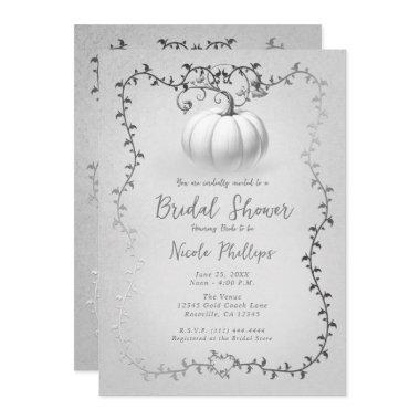 White Silver Storybook White Pumpkin