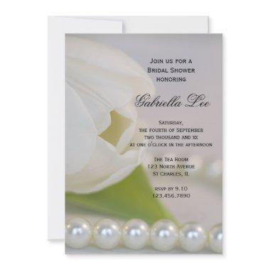 White Tulip Pearls Spring