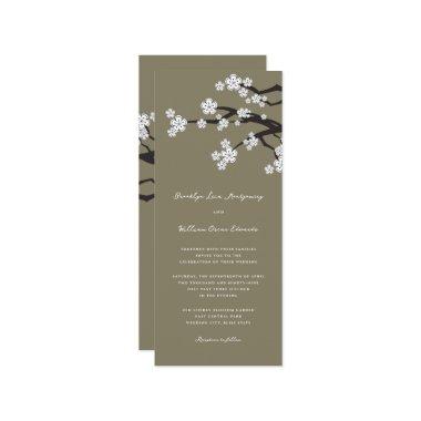 White Zen Sakura Cherry Blossoms Asian Wedding