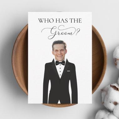 Who Has the Groom Fun Bridal Shower Game Invitations