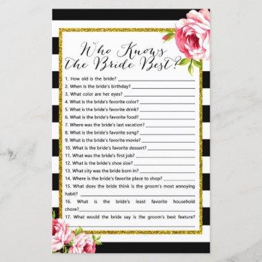 Who knows bride best - Bridal Shower Game