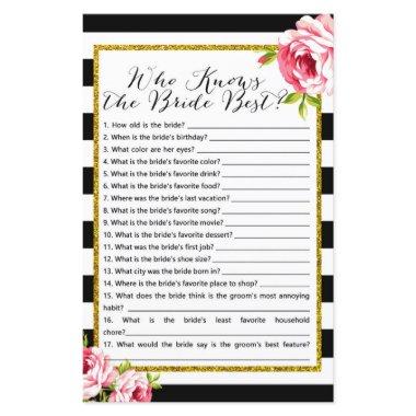 Who knows bride best - Bridal Shower Game