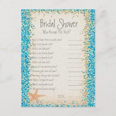 Who' Know's Me Game | Ocean Glitter PostInvitations