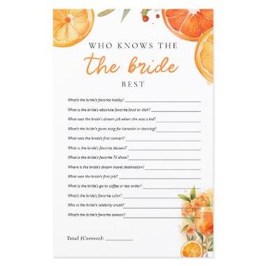 Who Knows the Bride Best Aperol