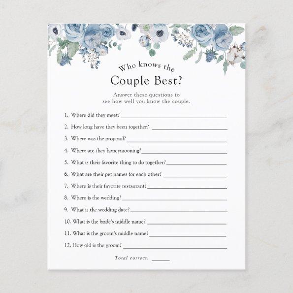 Who Knows the Couple Best Bridal Shower Game
