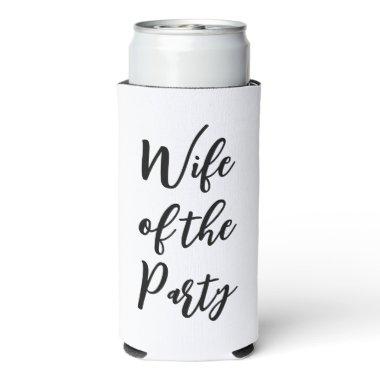 Wife of the Party Bachelorette Weekend Hen Party Seltzer Can Cooler