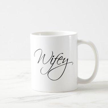 Wifey Calligraphy Coffee Mug