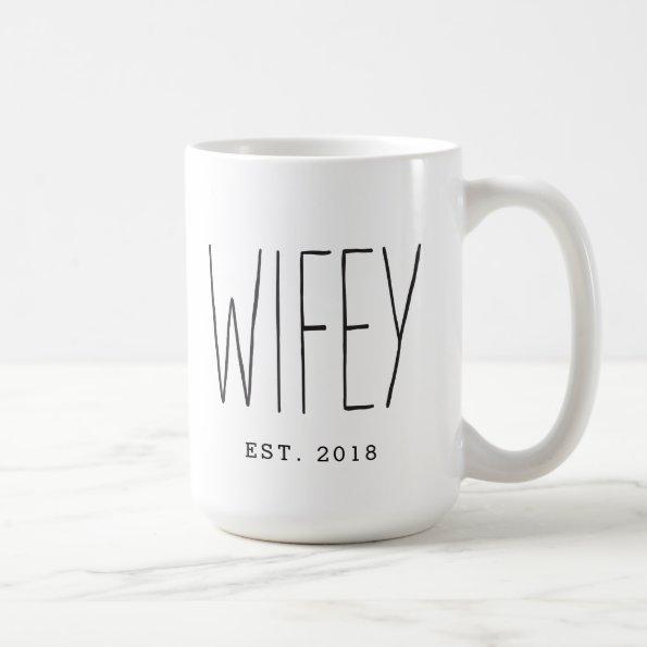 Wifey Custom Couple Mug Wedding Mug Anniversary