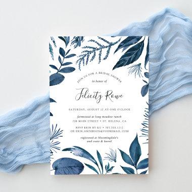 Wild Azure | Botanical Bridal Shower Invitations
