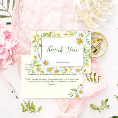 Wild daisy flowers spring summer bridal shower thank you Invitations