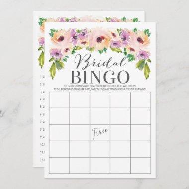 Wild Flower Double Sided Bridal Shower Game Invitations