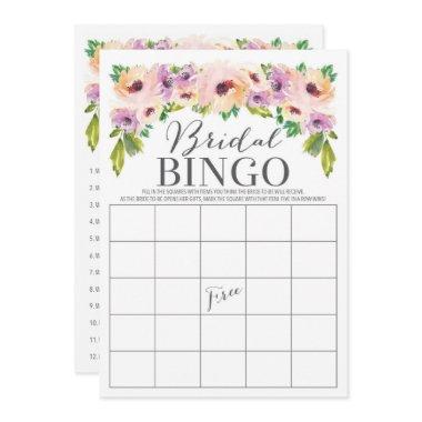 Wild Flower Double Sided Bridal Shower Game Invitations