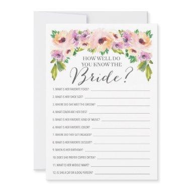 Wild Flower How Well Do You Know The Bride Game