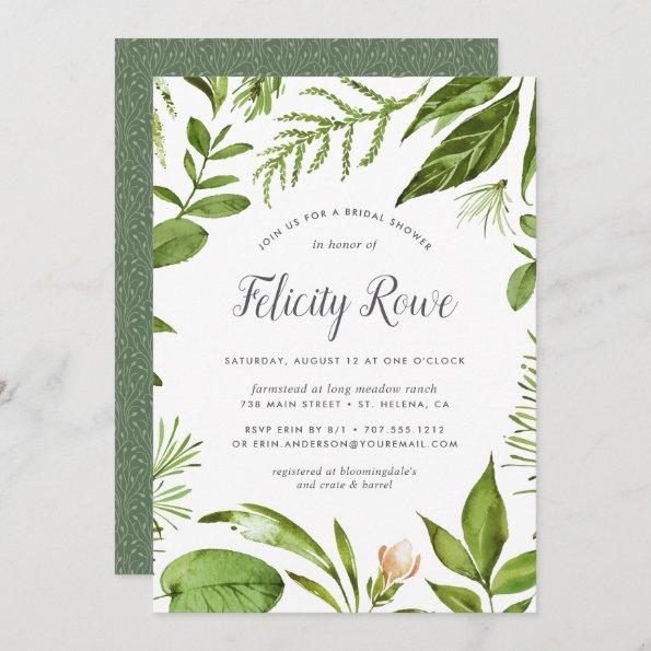 Wild Meadow | Botanical Bridal Shower Invitations
