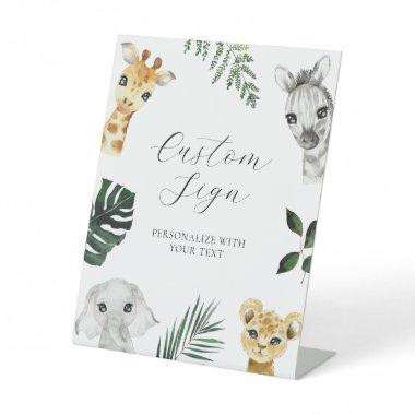Wild One Jungle Custom Text Sign