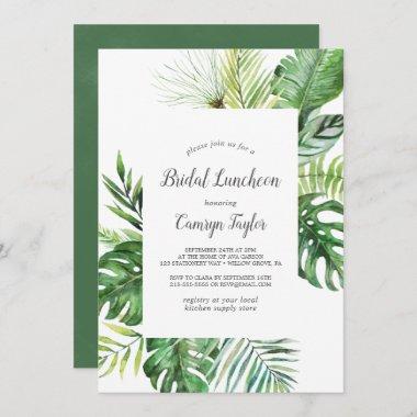 Wild Tropical Palm Bridal Luncheon Invitations