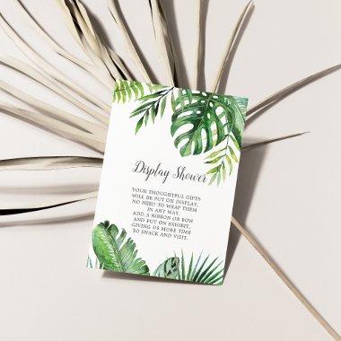Wild Tropical Palm Display Shower Enclosure