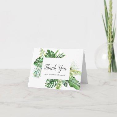 Wild Tropical Palm Future Mrs Thank You Invitations