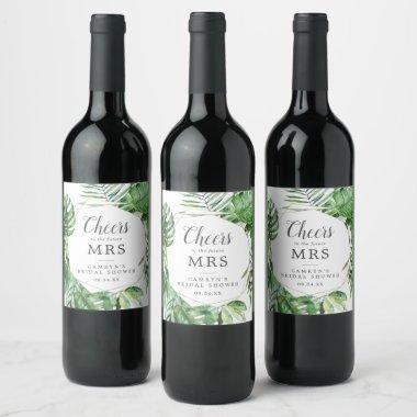 Wild Tropical Palm Future Mrs. Wine Labels
