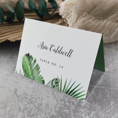Wild Tropical Palm Guest Name Wedding Place Invitations