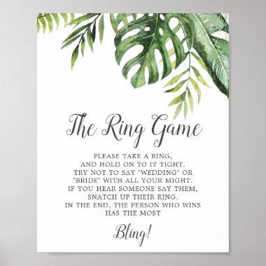 Wild Tropical Palm The Ring Game Sign