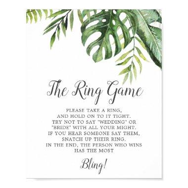 Wild Tropical Palm The Ring Game Sign