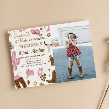 Wild West Rodeo Cowgirl Ranch Girl Birthday Photo