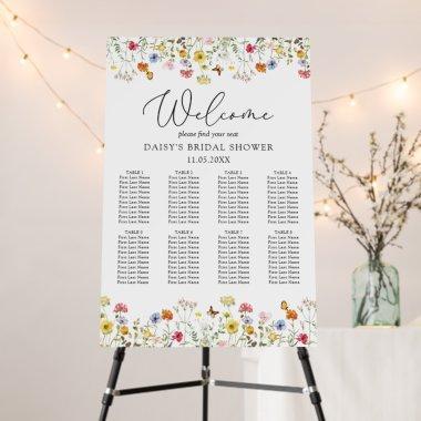 Wildflower 8 Table  Seating Chart Foam Board