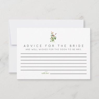 Wildflower Advice for the Bride Invitations