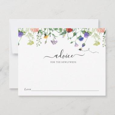Wildflower and Bee Advice for the Newlyweds Invitations