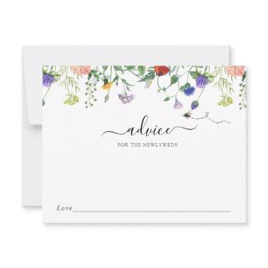 Wildflower and Bee Advice for the Newlyweds Invitations