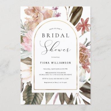 Wildflower Arch Bridal Shower Invitations