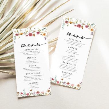 Wildflower Blush Menu