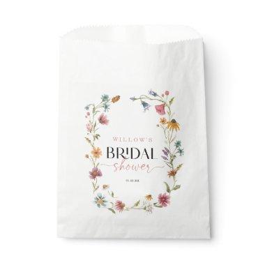 Wildflower Boho Bridal Shower Favor Bag