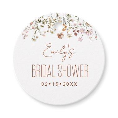 Wildflower Boho Bridal Shower In Bloom Garden Favor Tags